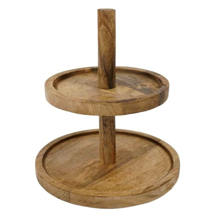 Etagere aus Holz mit Natur-Optik für Hochzeit und Candy Bar mieten