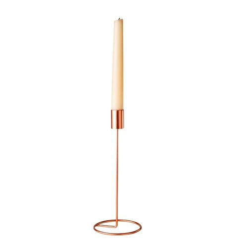 Filigraner Kerzenständer in Roségold für Hochzeit mieten
