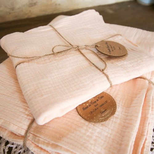 Musselin Serviette für Hochzeit mieten