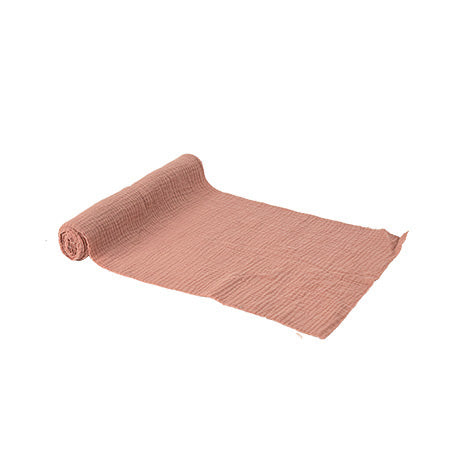 Musselin Tischläufer Dusty Pink