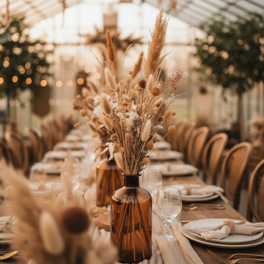 Nostalgische Apothekerflasche im Boho Stil für Hochzeit mieten