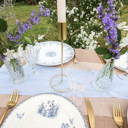 Kerzenhalter filigran in Gold für Hochzeit mieten
