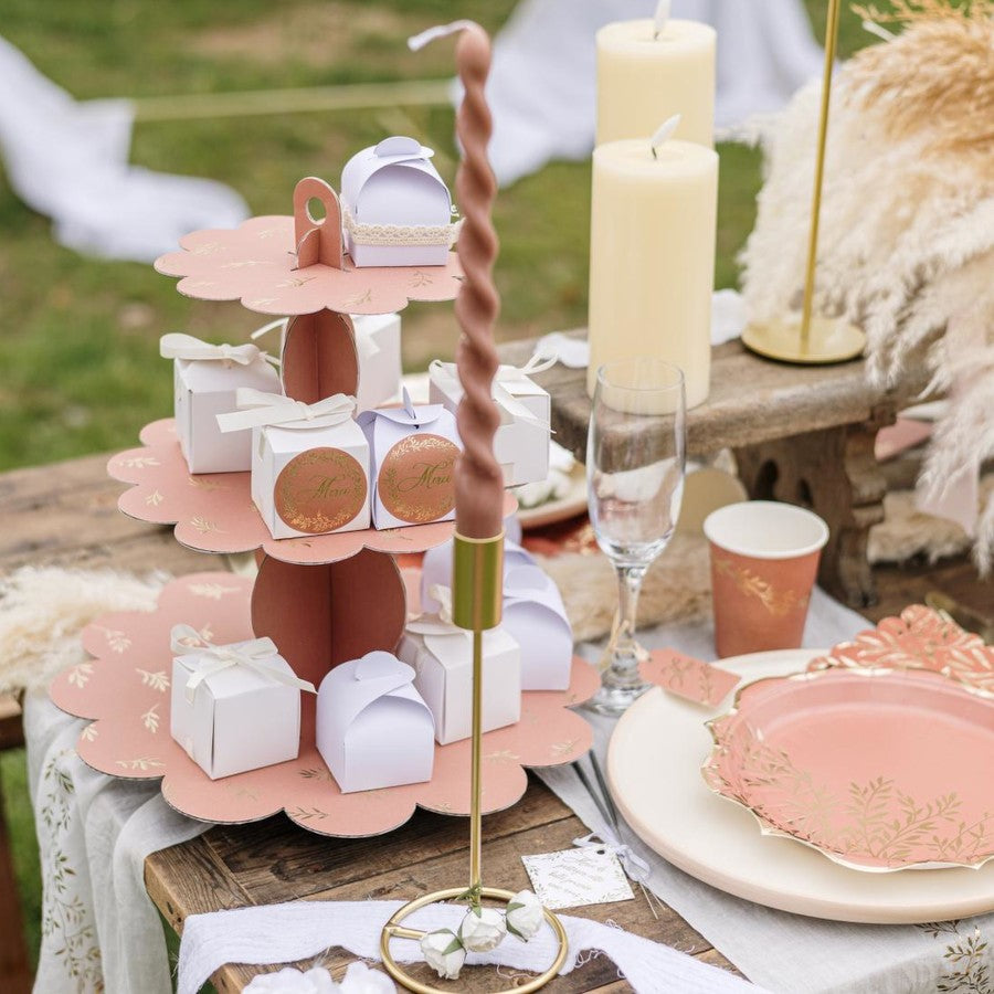 Kerzenhalter filigran in Gold für Hochzeit mieten