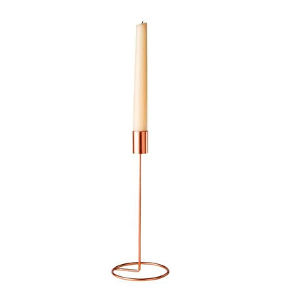 Filigraner Kerzenständer in Roségold für Hochzeit mieten