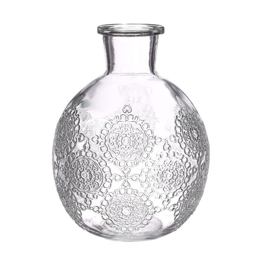 Kugelvase mit floralem Muster für Hochzeit mieten