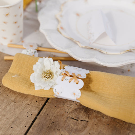 Musselin Serviette für Hochzeit mieten