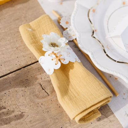 Musselin Serviette für Hochzeit mieten