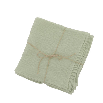 Musselin Serviette Pastellgrün für Hochzeit mieten