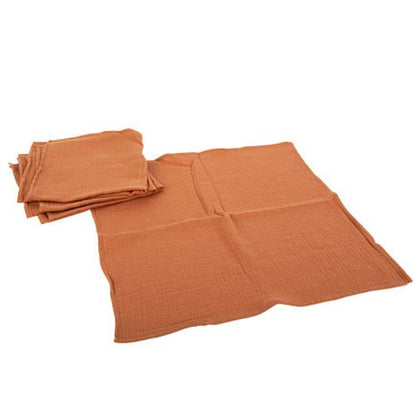 Musselin Serviette Terrakotta für Hochzeit mieten
