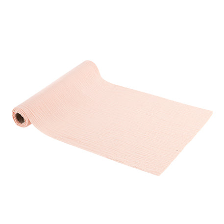 Musselin Tischläufer Rosa für Hochzeit mieten