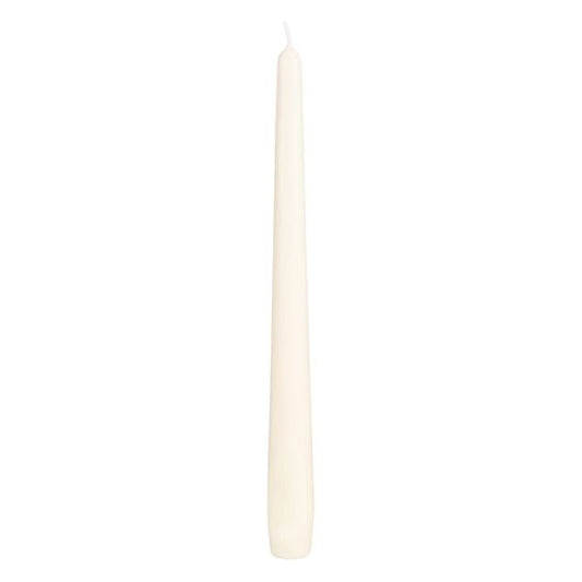 Spitzkerze ivory mit 25cm Höhe und Brenndauer 8h