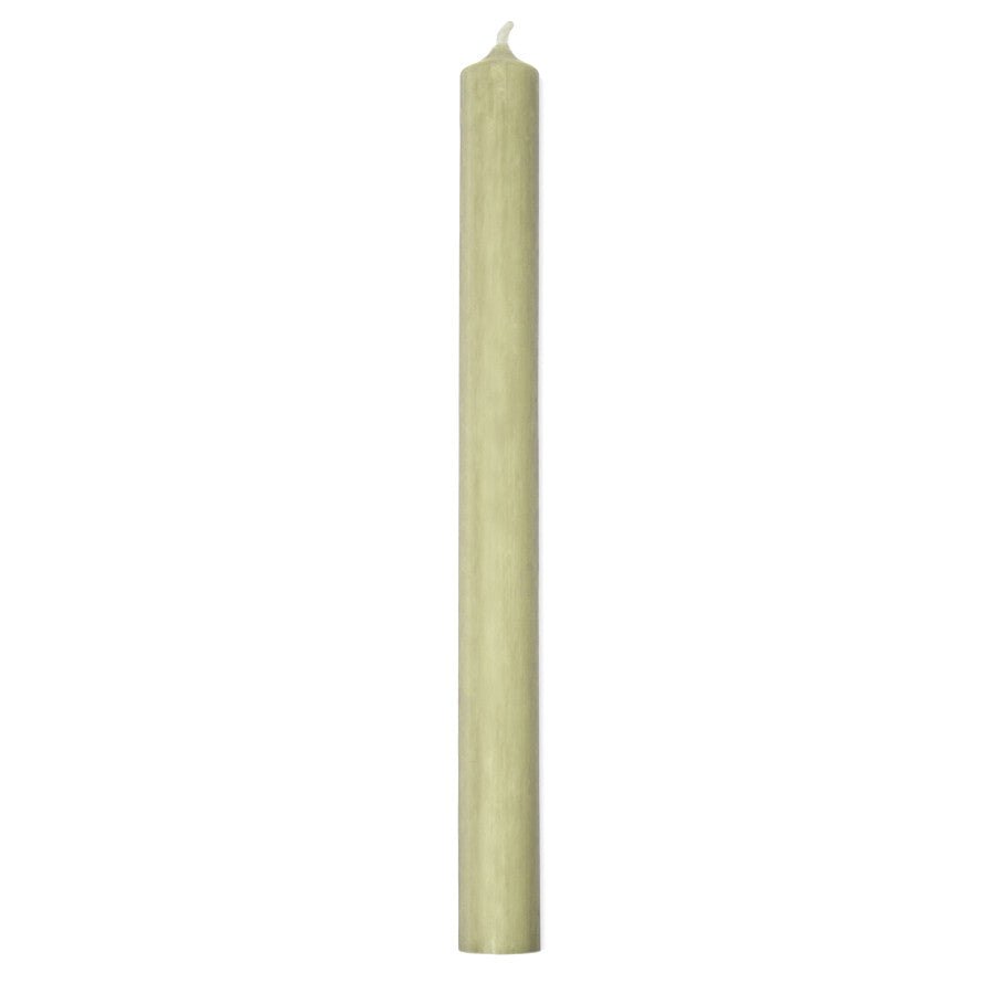 Stabkerze salbeigrün in 18cm und 25cm Höhe für deine Hochzeit