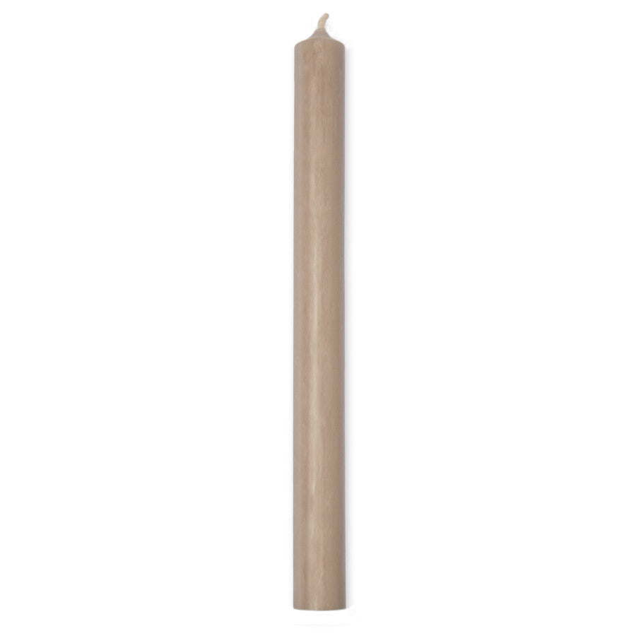 Stabkerze taupe in 18cm und 25cm Höhe für deine Hochzeit