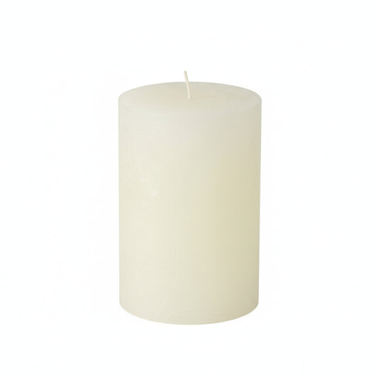 Stumpenkerze in cremeweiß mit Höhe 10cm oder 15cm für deine Hochzeit
