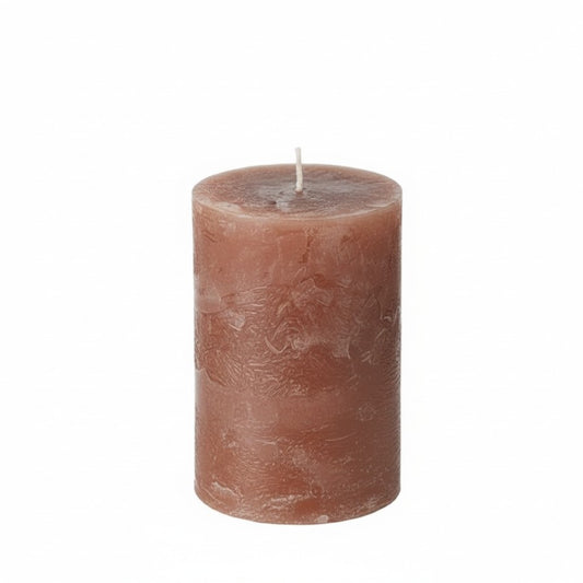 Stumpenkerze in taupe mit Höhe 10cm oder 15cm für deine Hochzeit