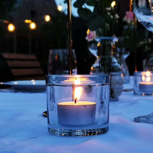 Teelichtglas, hochwertig/elegant