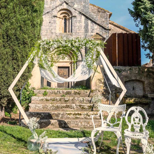 Traubogen, Sechseck/Holz